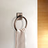 Hand Hammered Metal 7 inch Round Bath Towel Holder Ring